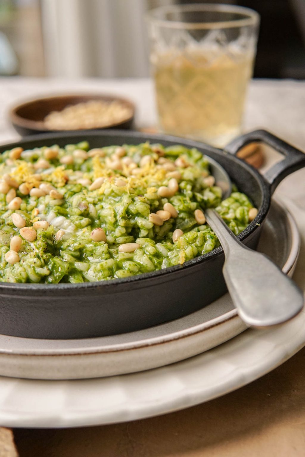 Super Snelle Romige Risotto Met Spinazie En Geitenkaas