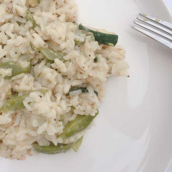 Zomerse risotto met snijbonen en courgette | www.foxilicious.nl