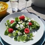 's zomerse salade met frambozen