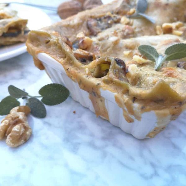 Lasagne met ragout en courgettes