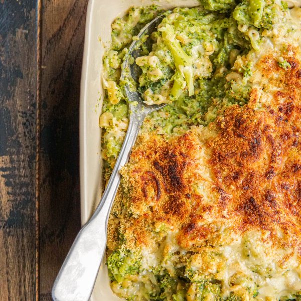 Ovenschotel met pasta en broccoli