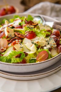 Andijvie salade met peer en blauwe kaas