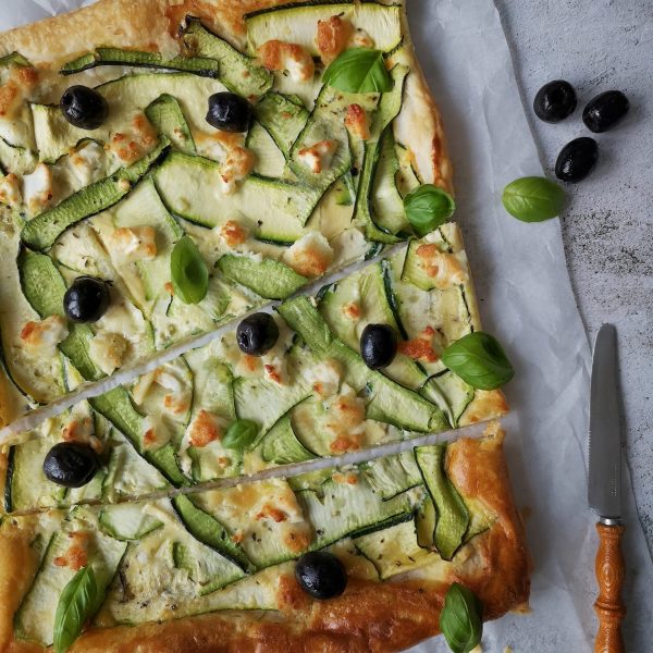 Hartige taart met courgette