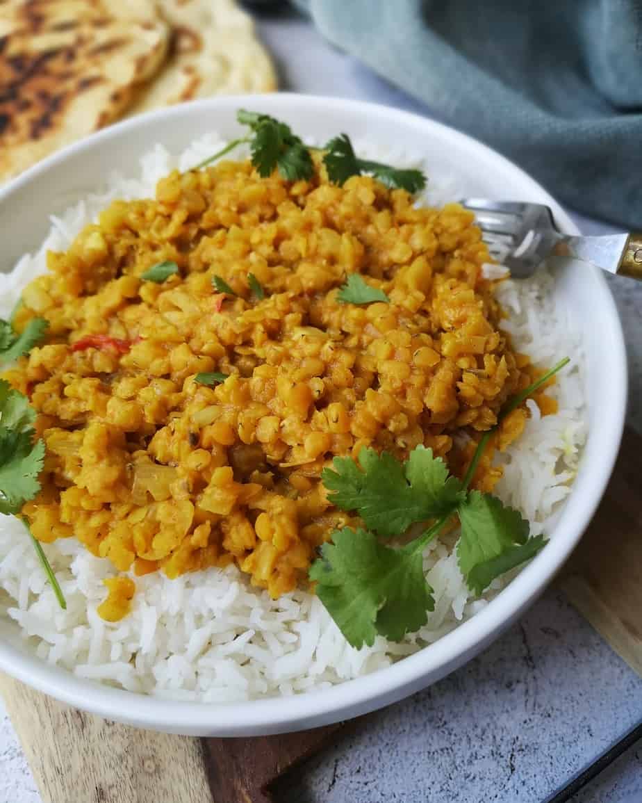 Vegetarische linzencurry