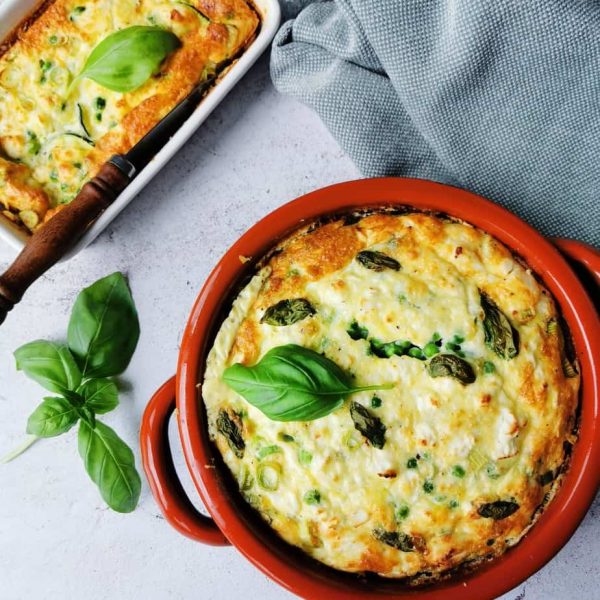 Vegetarische Italiaanse groente omelet