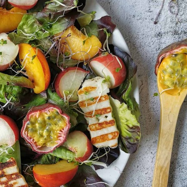 Salade met halloumi