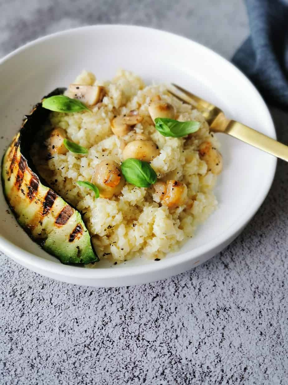 Koolhydraatarme vegetarische risotto