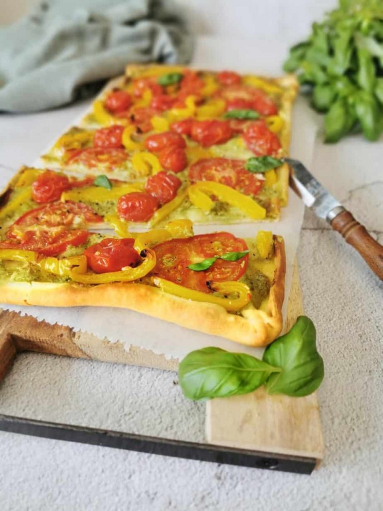 Vegetarische plaattaart Italiaans pizza