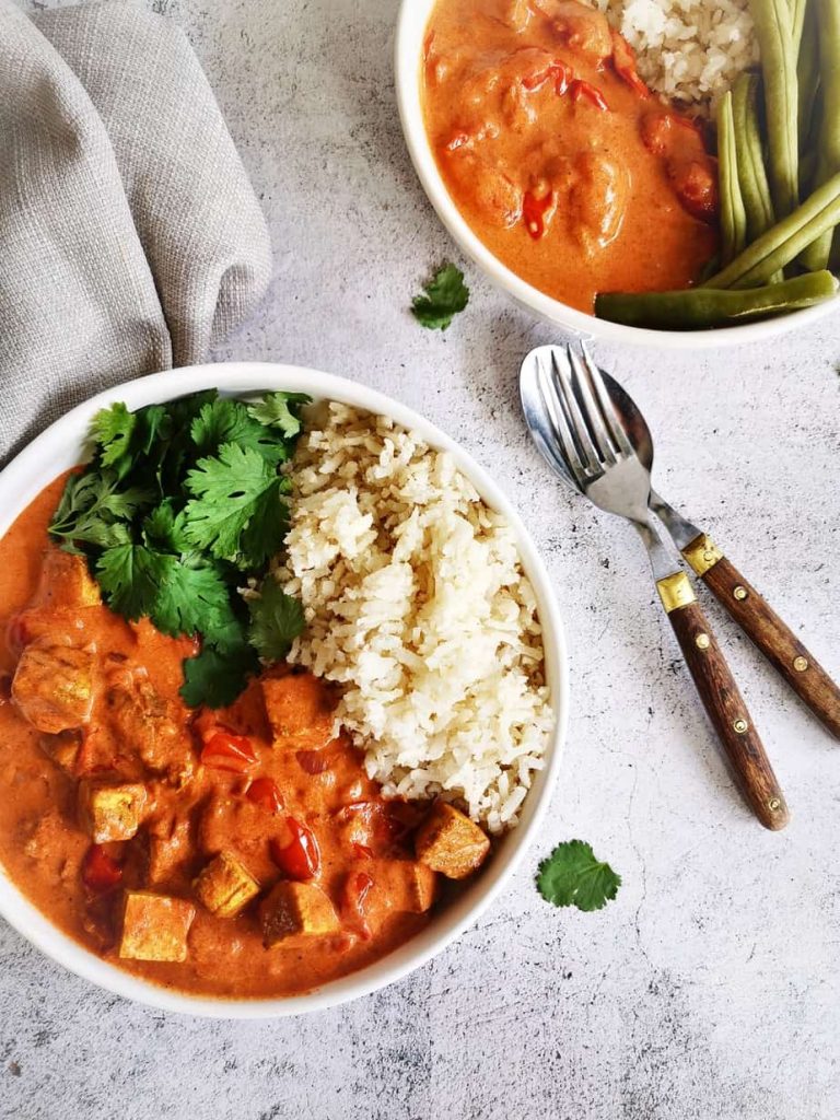 Vegetarische curry met tofu