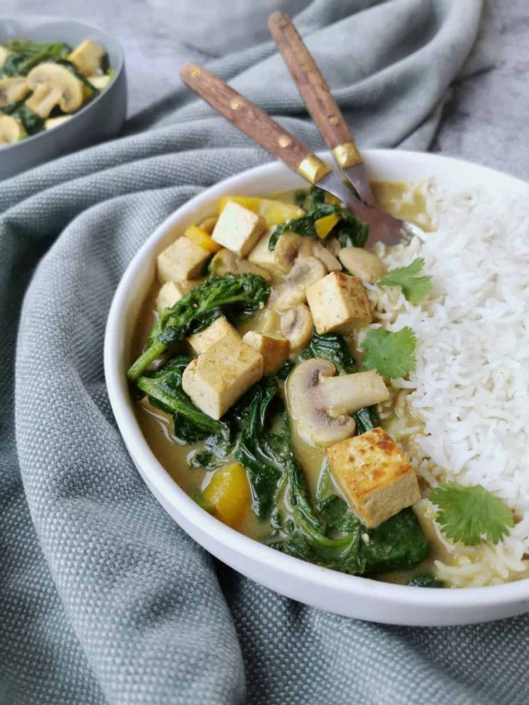 Vegetarische groene curry