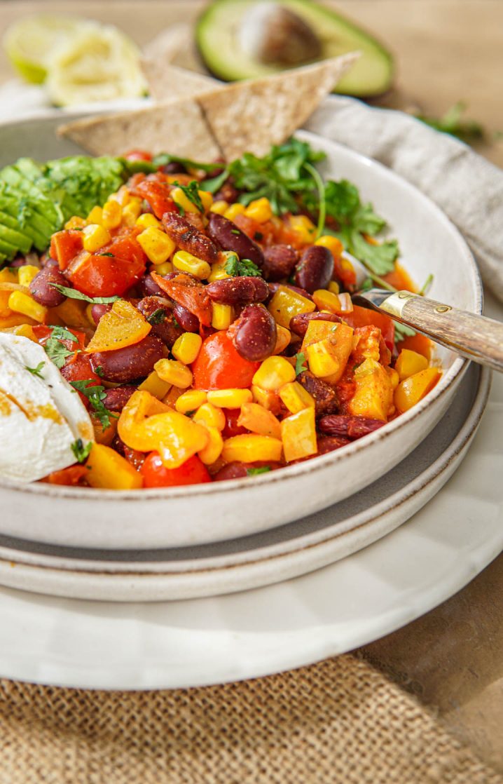 De lekkerste en makkelijkste vegetarische chili con carne