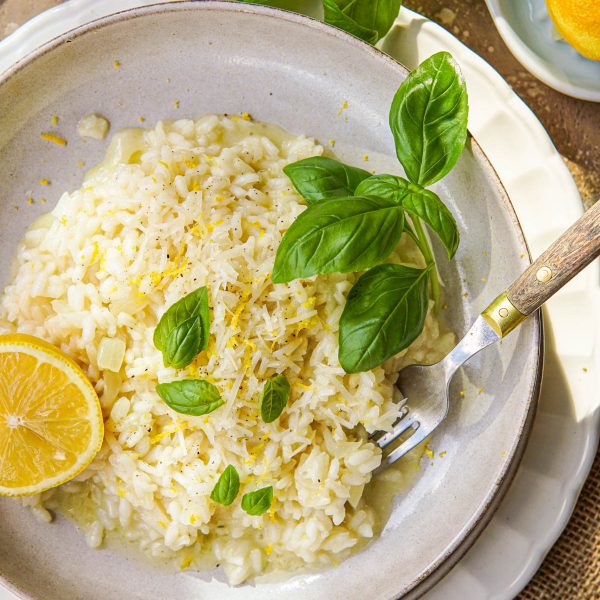 Recept voor vegetarische risotto met citroen