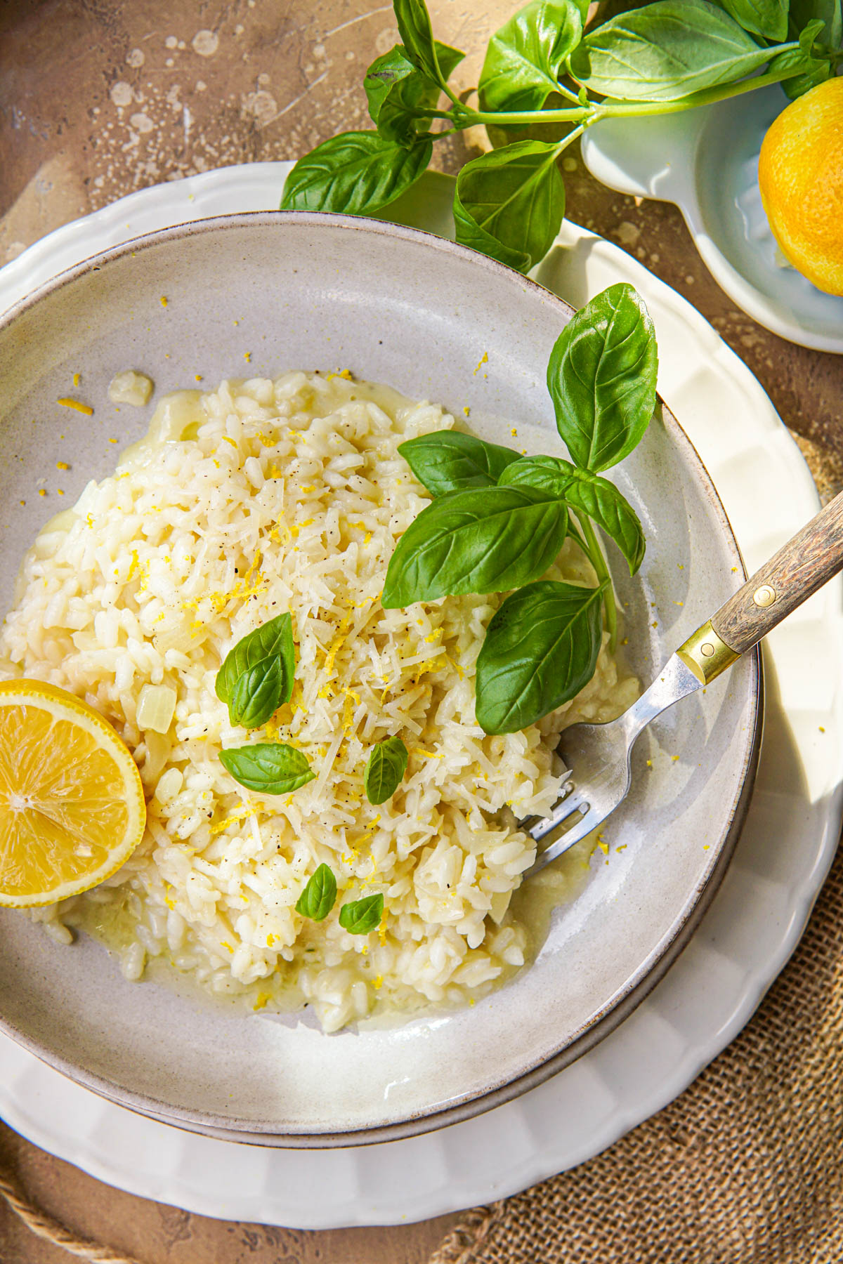 Recept voor vegetarische risotto met citroen