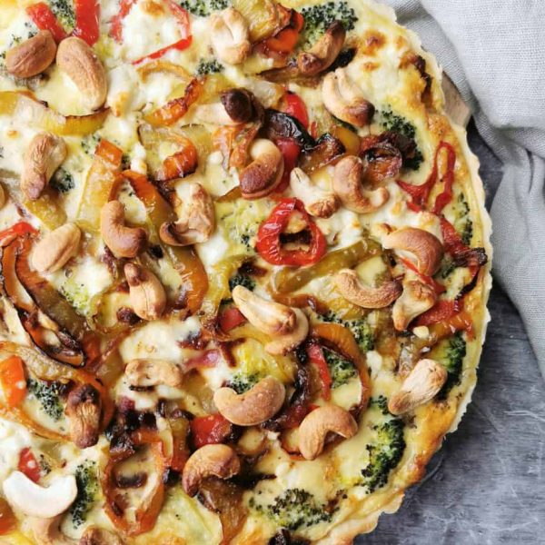 Vegetarische quiche met groente