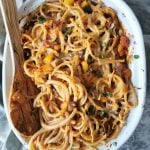 Vegetarische ovenschotel pasta spaghetti