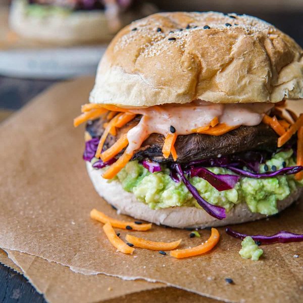 Recept voor vegan portobello burger