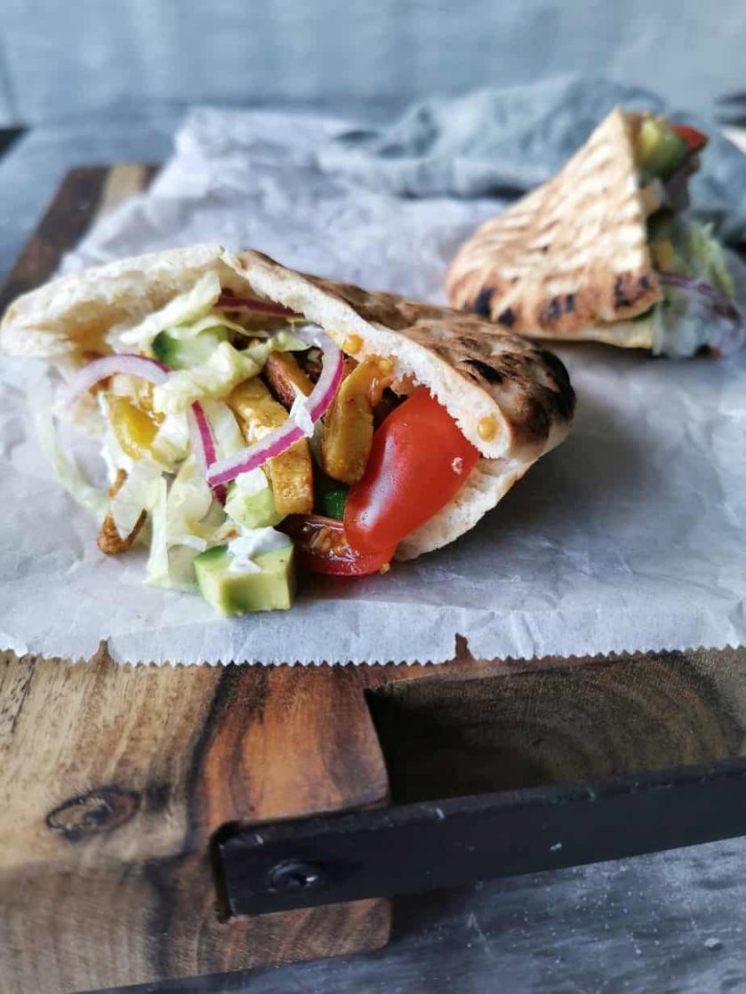 Pita met vegetarische shoarma