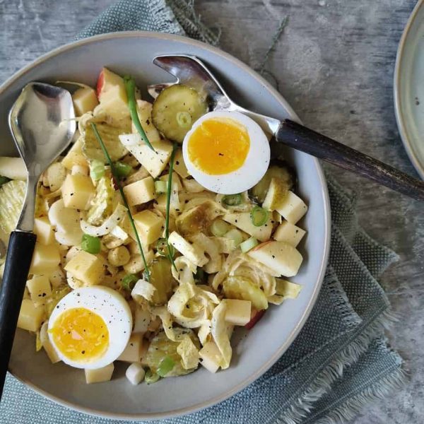 Vegetarische witlofsalade zonder pakjes en zakjes