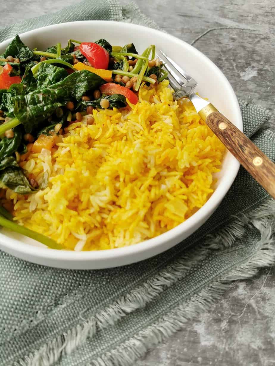 Vegetarische curry met spinazie zonder pakjes en zakjes