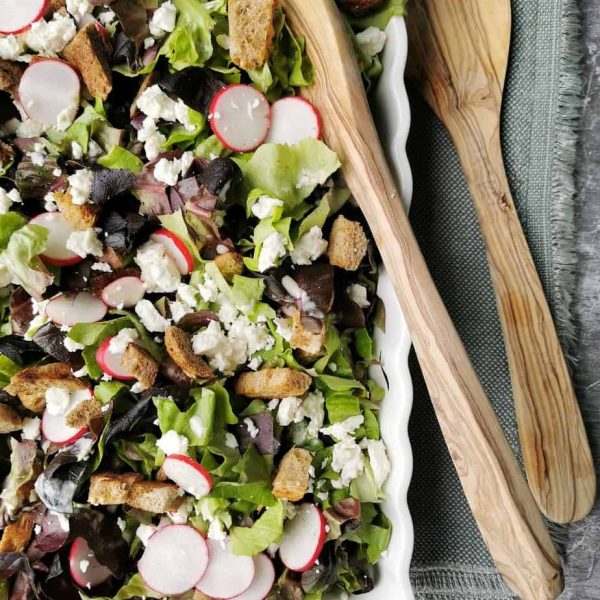 Vegetarische salade radijs