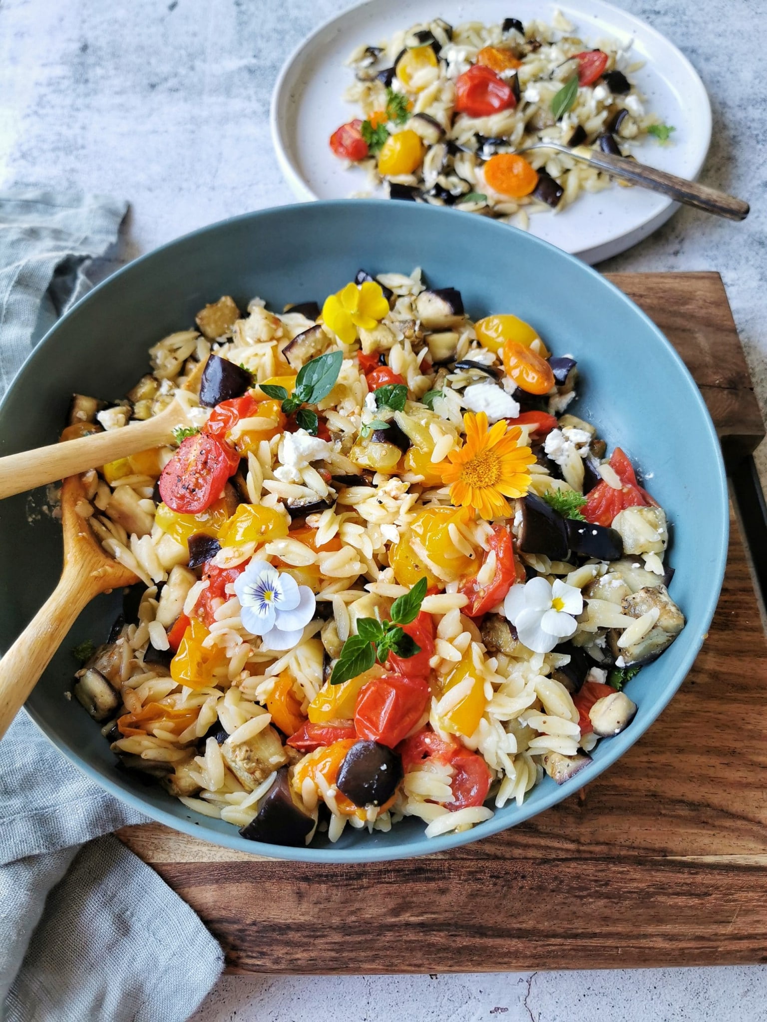 Zomer salade met orzo