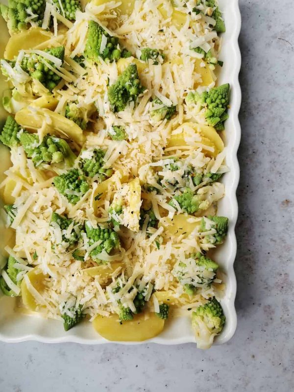 Ovenschotel Met Romanesco En Aardappelschijfjes