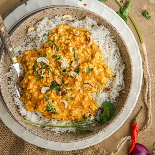 Vegetarische eiwitrijke curry recept