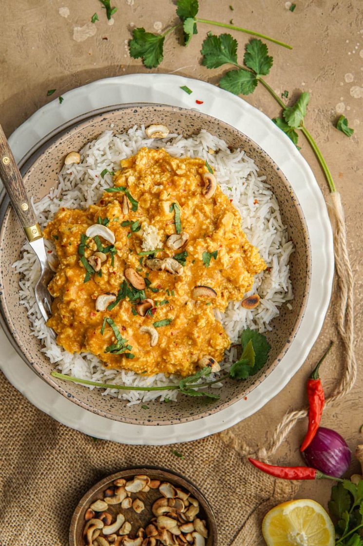 Vegetarische eiwitrijke curry recept