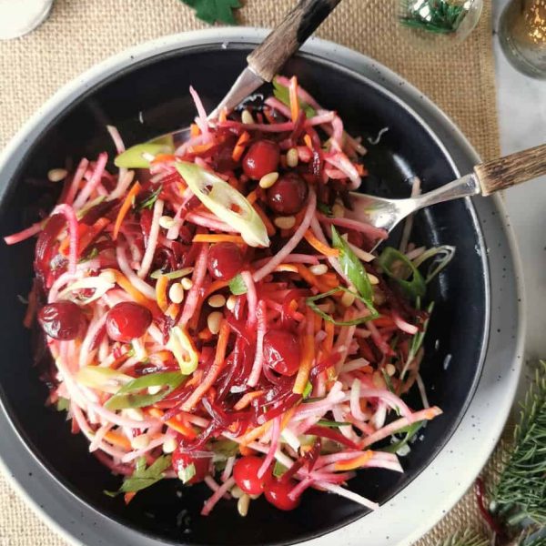 Kerst salade bijgerecht vegetarisch