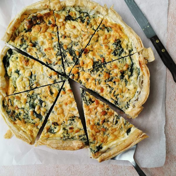 Quiche met spinazie