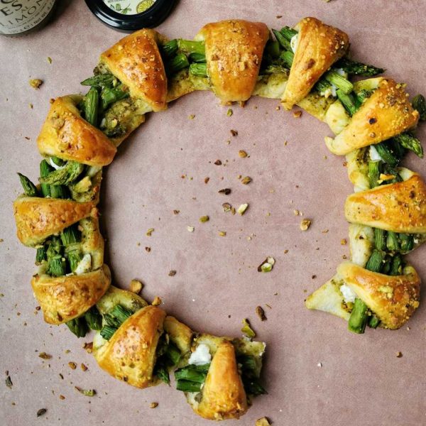 Croissant ring van croissant deeg