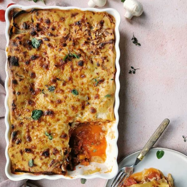 Vegetarische lasagne met veel groente