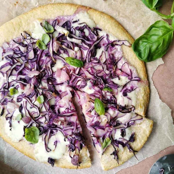 Vegetarische pizza bianca