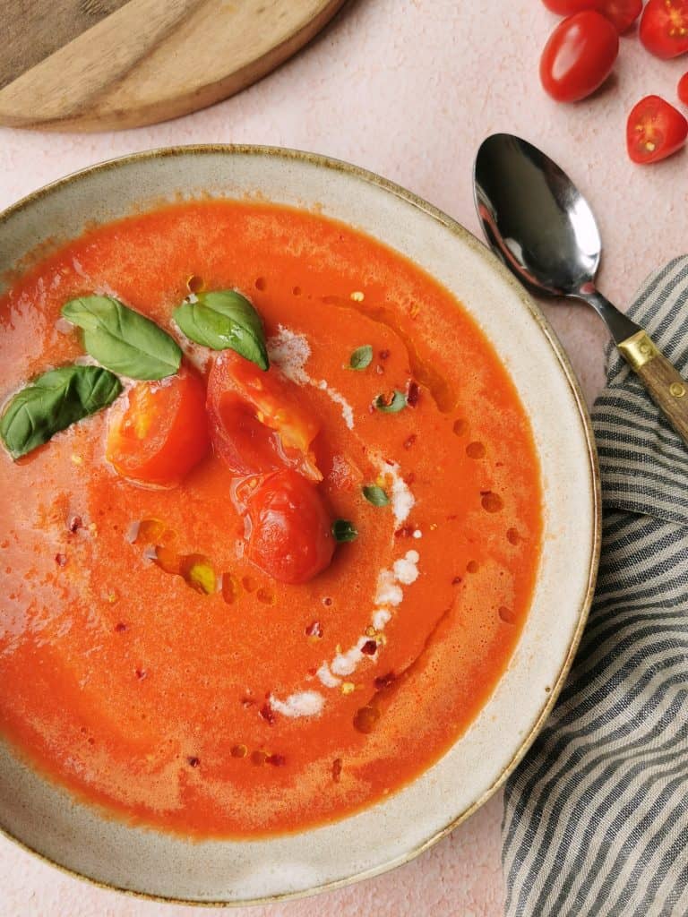 Vegetarische tomatensoep