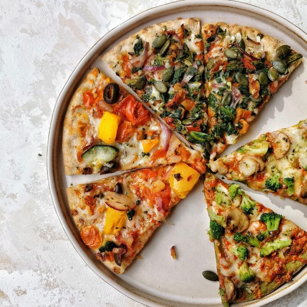 Vegetarische pizza's met groente