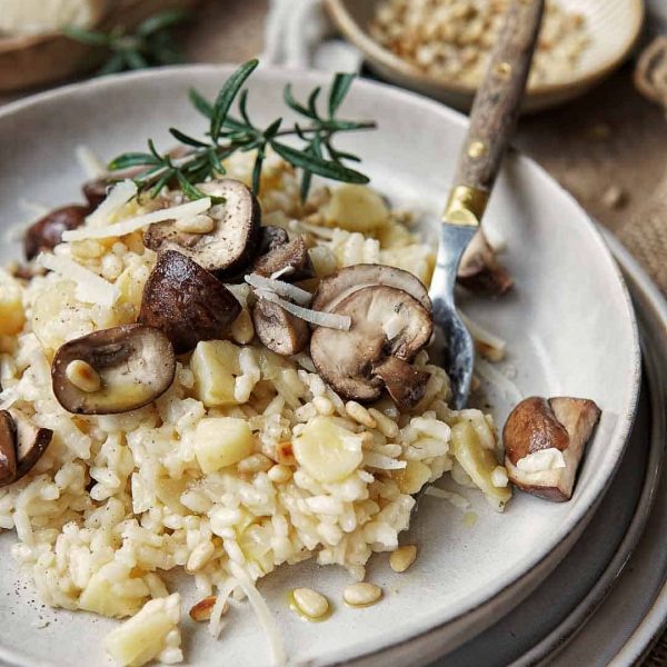 Recept voor vegetarische pastinaak risotto