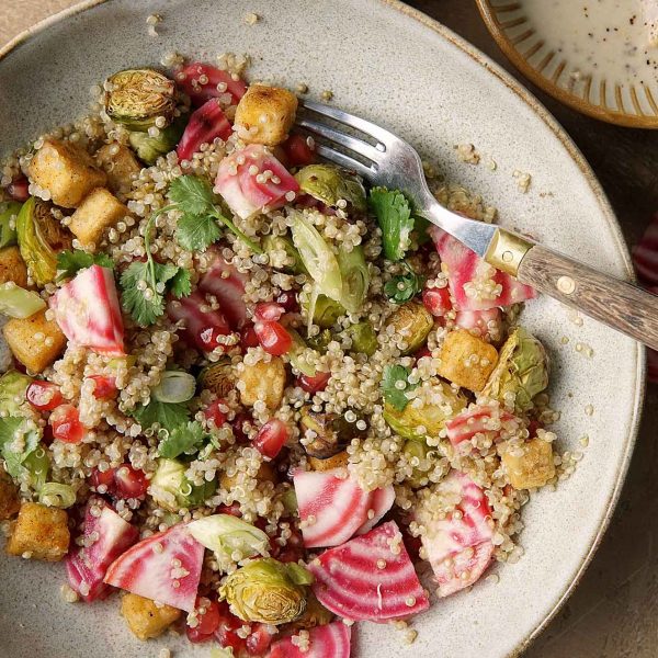 Recept voor quinoa salade vegan