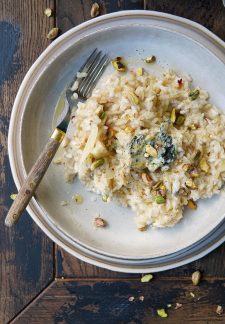 Recept voor vegetarische risotto met knolselderij
