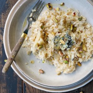 Recept voor vegetarische risotto met knolselderij