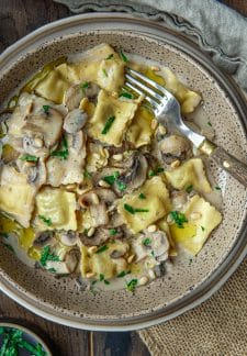 Recept voor snelle vegetarische pasta
