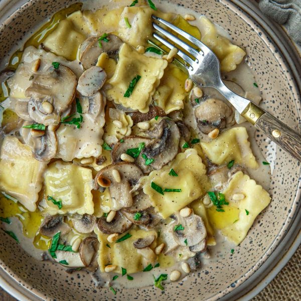 Recept voor snelle vegetarische pasta