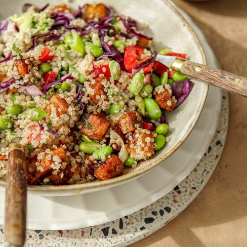 Recept voor vegan salade bowl