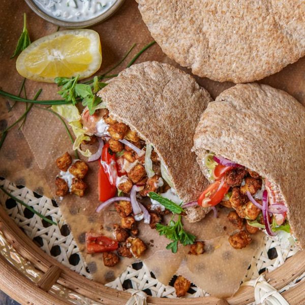 Recept voor vegan pita shoarma