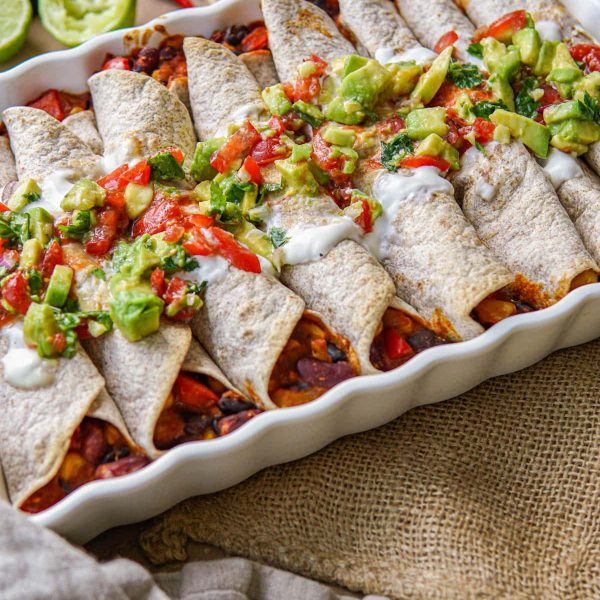 Recept voor vegan enchilada's met gerookte tofu