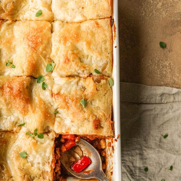 De lekkerste vegetarische groente lasagne.