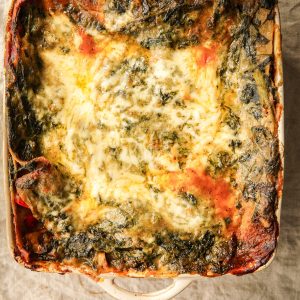 Recept voor vegetarische lasagne met spinazie