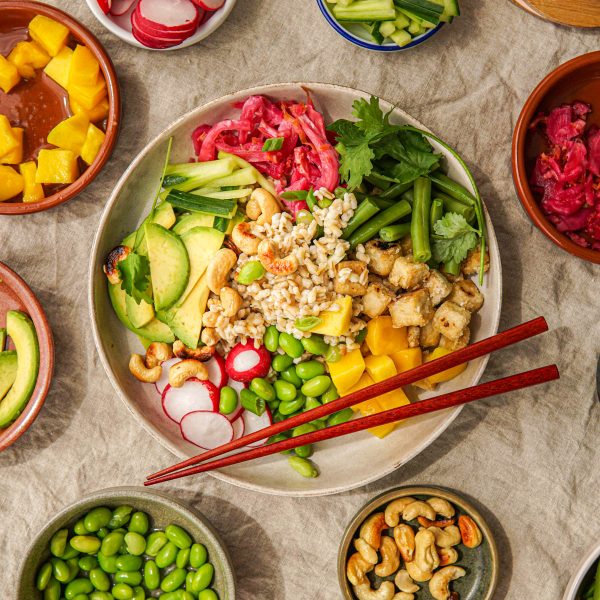 Recept voor vegan poke bowl