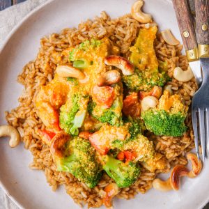 recept voor vegan curry met veel groente