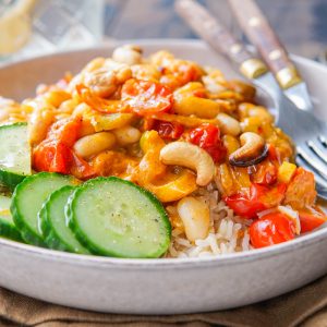 Recept voor eiwitrijke vegan curry